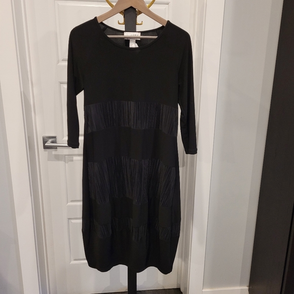 Joseph Ribkoff Size 8 - black dress (with pattern) - Picture 1 of 4